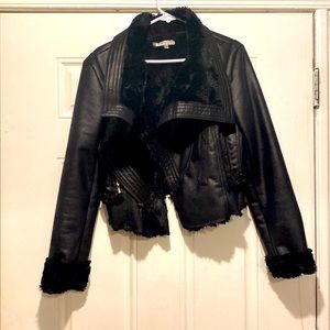 Faux suede face JLO Coat